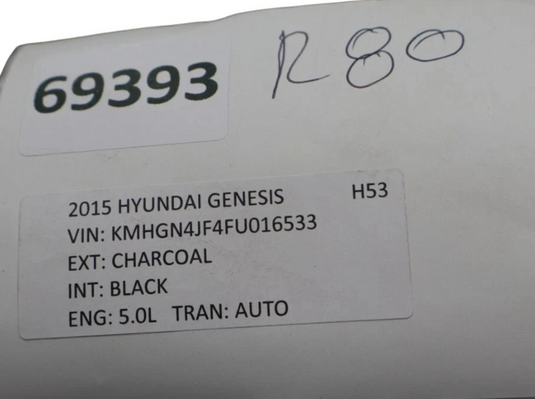 15-20 Hyundai Genesis G80 Sun Shade Roof Sunroof Glass Motor 81671-B1000 Oem