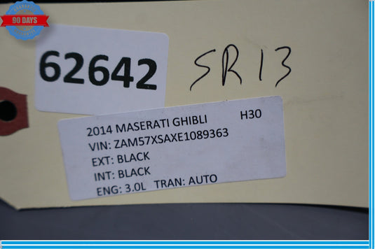 14-17 Maserati Ghibli Front Left Driver Side Lower Seat Track Rail Frame Oem