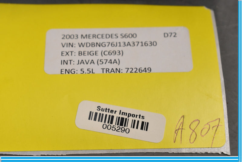 Load image into Gallery viewer, 03-06 Mercedes S500 S600 Front Left Driver Side Under Seat Storage Cover Oem

