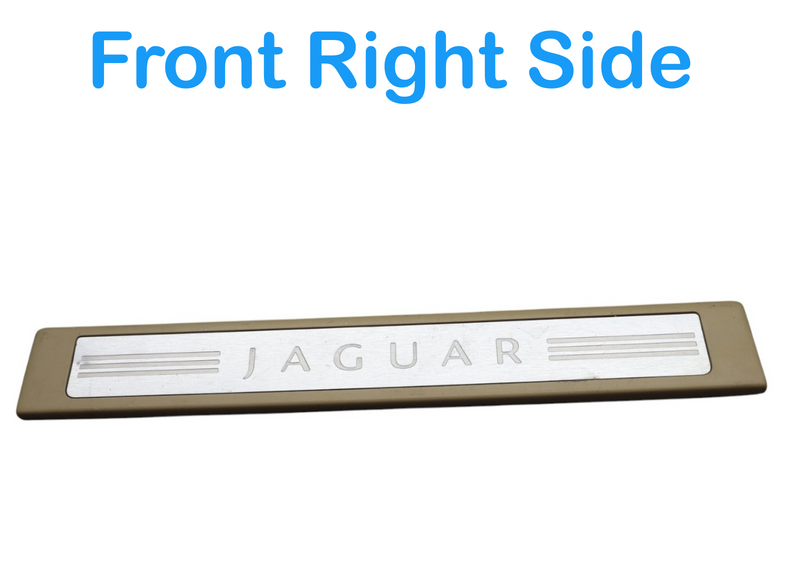 Load image into Gallery viewer, 09-15 Jaguar X250 XF XFR Front Right Side Door Scuff Tread Plate 8X2313200AF Oem
