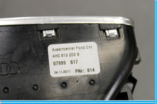11-18 Audi A8 Quattro Rear Center Console HVAC A/C Ac Heater Air Vent Oem