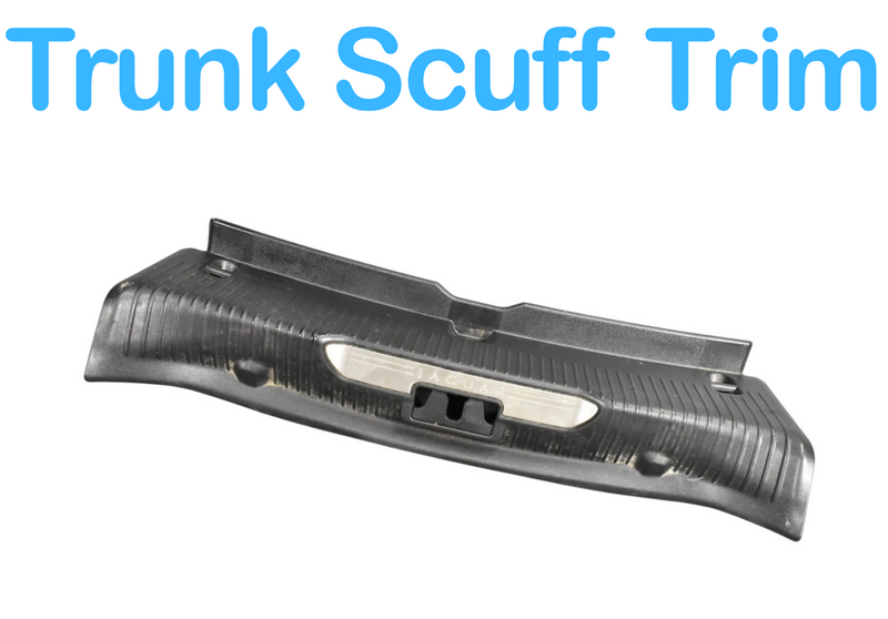 Load image into Gallery viewer, 10-19 Jaguar XJ XJL Rear Trunk Sill Scuff Plate Latch Cover AW93F406A64AF Oem
