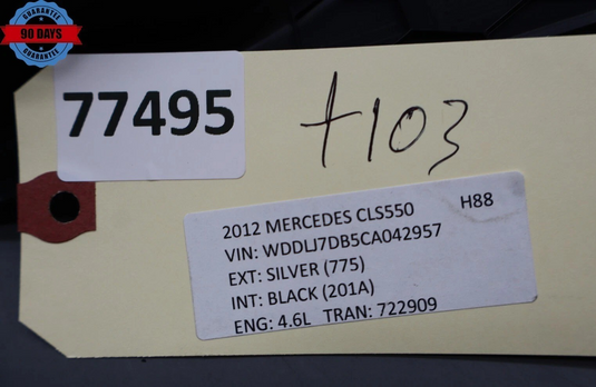 10-18 Mercedes E350 CLS550 Front Right A Pillar Footwell Cover Trim Black Oem