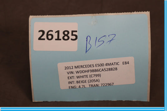 10-18 Mercedes CLS550 E550 RearRear Right Side Door Window Control Switch Oem
