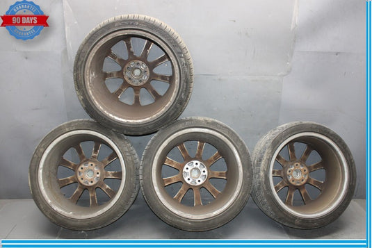 05-12 Maserati Quattroporte M139 Front R19" 9 Spoke Wheel Set 19x10.5J Oem