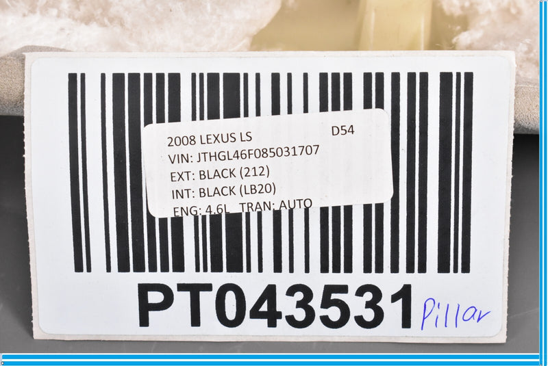 Load image into Gallery viewer, 07-12 Lexus LS460 Front Left Driver Side Interior Trim Cover Panel A Pillar Oem
