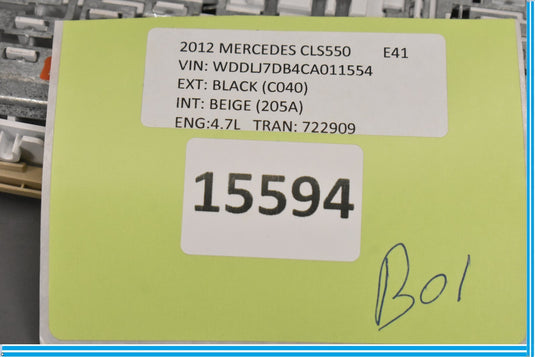 10-18 Mercedes CLS550 W218 Rear Overhead Dome Light Oem