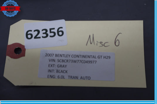 03-12 Bentley Continental GTC Flying Spur Brake Booster Master Cylinder Oem