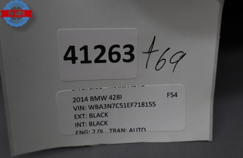 Load image into Gallery viewer, 14-18 BMW 428i 320i 328i Rear Right Passenger Upper Bolster Seat Cushion Oem
