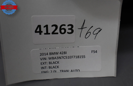 14-18 BMW 428i 320i 328i Rear Right Passenger Upper Bolster Seat Cushion Oem