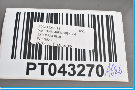 07-12 Lexus LS460 Ls600h Front Left Driver Seat Adjustment Switch 8971350110 Oem