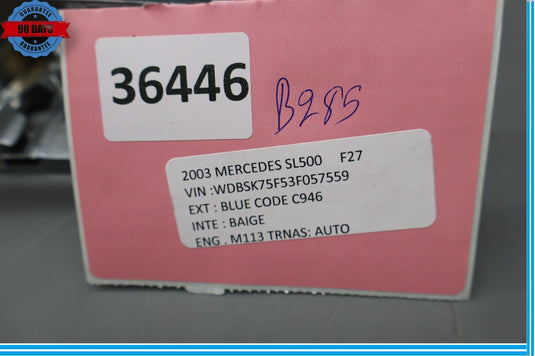 03-06 Mercedes R230 SL500 SL55 AMG Left Side Frame Holder Seat Switch Oem