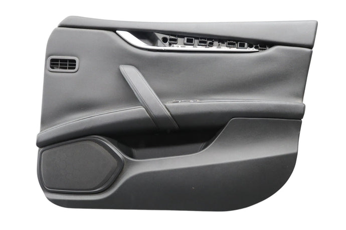 14-17 Maserati Ghibli Front Right Side Interior Door Panel Cover Black Oem