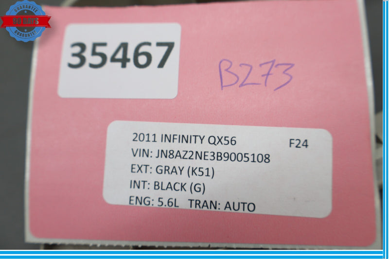 Load image into Gallery viewer, 11-17 Infiniti QX56 QX80 Rear Left Driver Side D Pillar Seat Belt Cover Trim Oem
