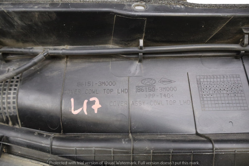 Load image into Gallery viewer, 09-14 Hyundai Genesis Front Windshield Wiper Cover Cowl Grille Panel Oem
