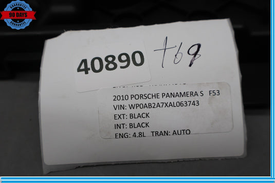 10-16 Porsche Panamera Rear Left Driver Side Trunk Mount Bracket Black Oem