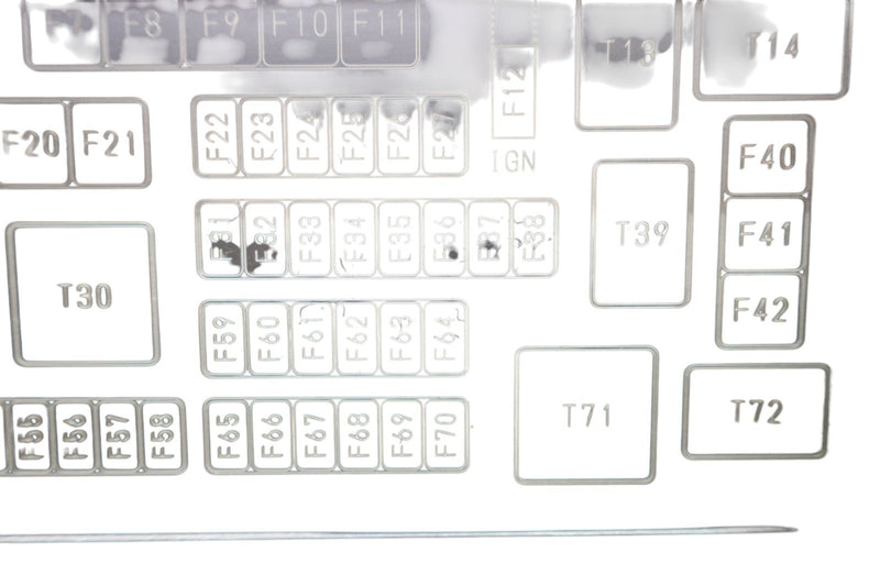 Load image into Gallery viewer, 14-17 Maserati Ghibli Rear Trunk Fuse Box Lid Cover Black 7271381830 Oem

