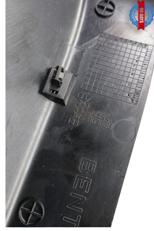 06-12 Bentley Continental Flying Spur Rear Right Side Trunk Panel Cover Trim OEM