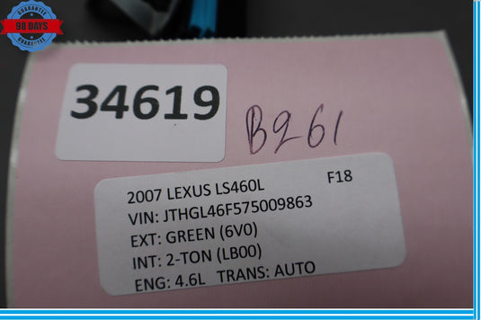 07-09 Lexus LS460L Rear Left Driver Side Trunk Keyless Entry Antenna Sensor Oem