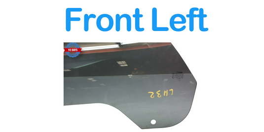 02-05 Ford Thunderbird 3.9L V8 Front Left Driver Side Door Window Glass Oem