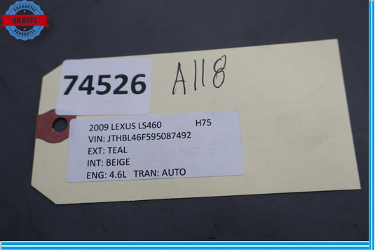 07-12 Lexus LS460 Radiator Support Center Vertical Grille Bracket Brace Oem