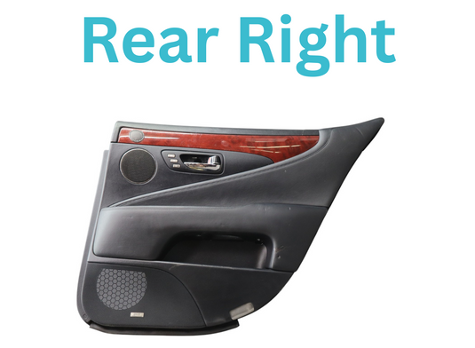 07-09 Lexus LS460 LS460L Rear Right Passenger Side Interior Door Panel Oem