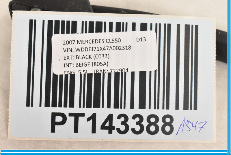 Load image into Gallery viewer, 07-09 Mercedes CL550 CL600 W216 Left Driver Interior Roof Grab Handle Black Oem
