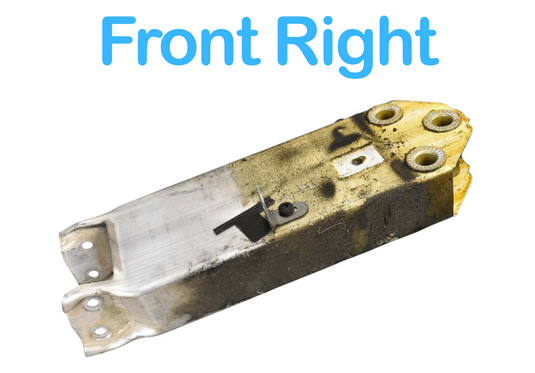 12-15 BMW 650i 640i Front Right Side Bumper Reinforcement Support Bracket Oem