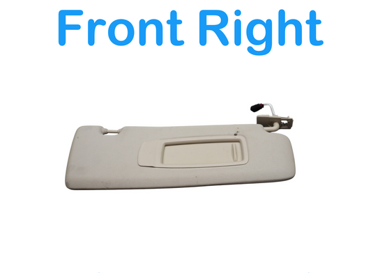 14-18 BMW X5 Front Right Passenger Side Sun Visor Sunvisor Ivory Oem