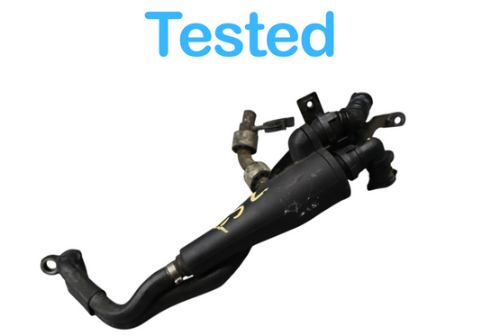 03-16 Bentley Continental Left Side Engine Oil Separator W/ Pipe 07C103426AA Oem