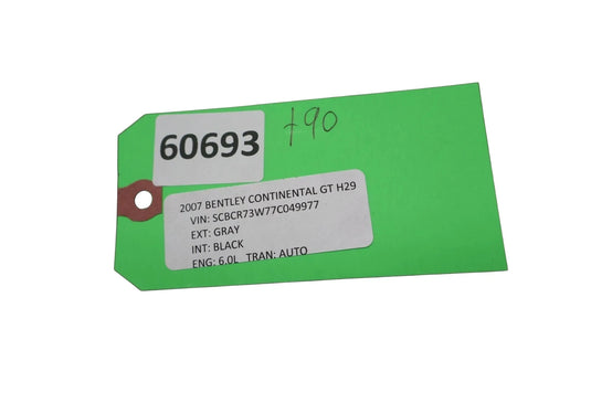 03-10 Bentley Continental GT Coupe Rear Right Side Trunk Cover Trim Panel Oem