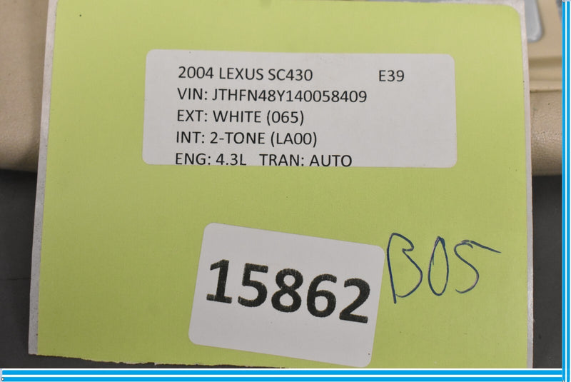 Load image into Gallery viewer, 02-10 Lexus SC430 Right Side Upper Sunvisor Sun Visor W/ Vanity Mirror Oem

