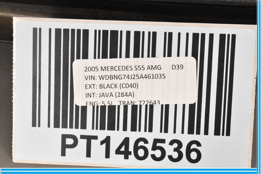 00-06 Mercedes CL55 S55 AMG Under Hood Cowl Vent Grille Trim Cover Panel Oem