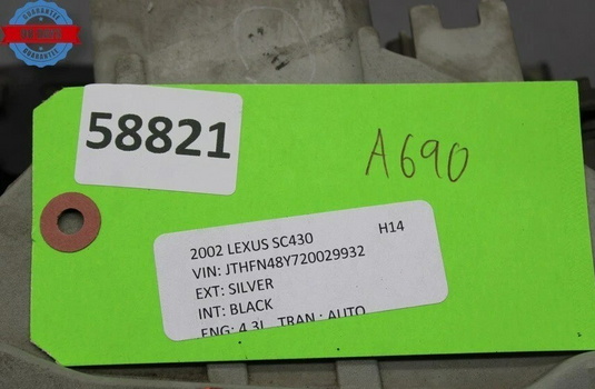 02-10 Lexus SC430 Front Left Driver Side Lower Fog Light Lamp 8121124050 Oem