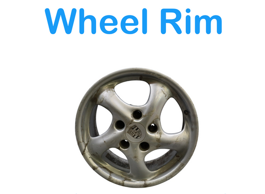 97-05 Porsche Boxster 911 Rear Alloy Wheel Rim Disc 17x8.5 17" R17 Silver Oem