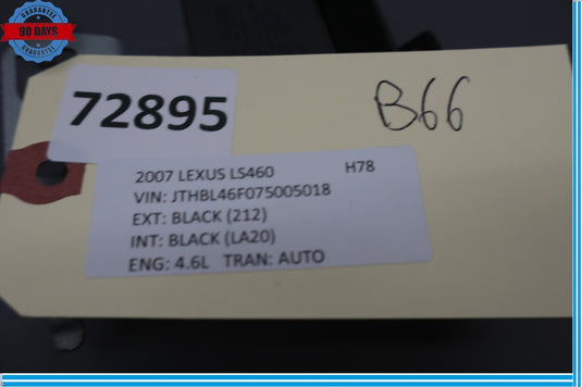 07-12 Lexus LS460 LS460L TPMS Tire Pressure Monitor Receiver 89760-50010 Oem
