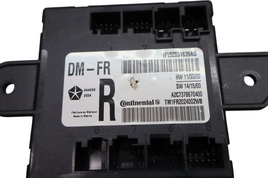 14-17 Maserati Ghibli M157 Front Right Passenger Side Door Control Module Oem