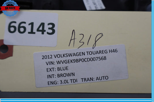 11-17 Volkswagen Touareg Right Passenger Side Dashboard Panel Dash Trim Oem