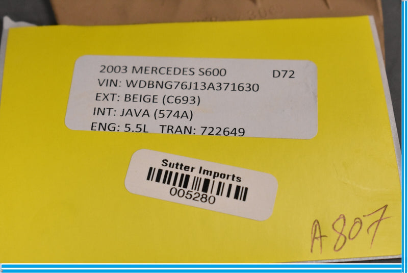 Load image into Gallery viewer, 03-06 Mercedes S500 S600 Front Left Driver Seat Lumbar Control Bezel Trim Oem
