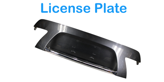 07-12 Lexus LS460 Rear Trunk Lid License Plate Trim Panel Black 7680150040 Oem