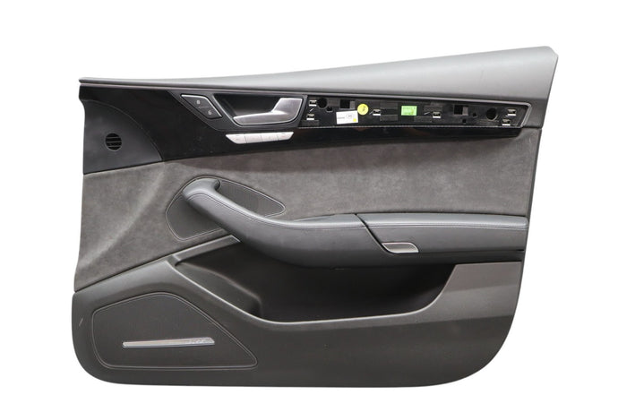 11-18 Audi A8L Quattro Front Right Passenger Side Interior Door Panel Trim Oem