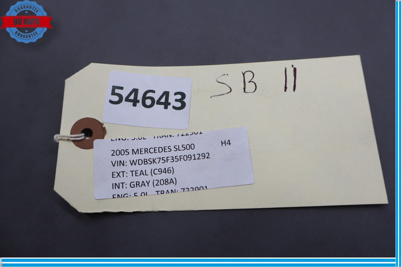 Load image into Gallery viewer, 03-06 Mercedes R230 SL500 Front Left Driver Seat Back Cover Panel Oem
