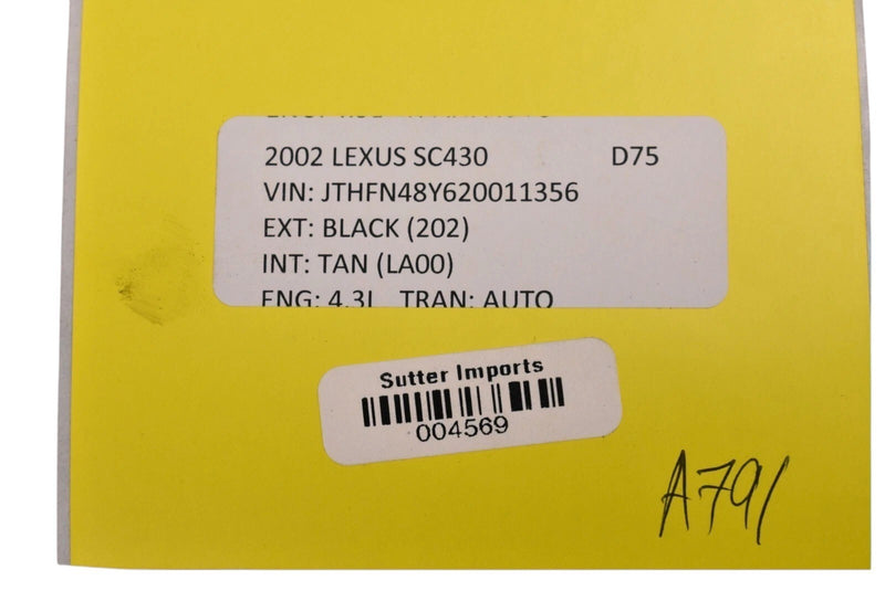 Load image into Gallery viewer, 02-10 Lexus SC430 Upper Top Roof Convertible Lock Latch Actuator W/ Motor OEM

