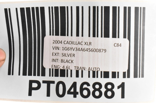 04-08 Cadillac XLR Left Driver Side Interior Door Panel Cover Trim Black Oem