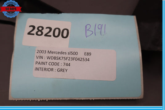 03-08 Mercedes R230 SL55 SL500 Center Radiator Core Bracket Oem