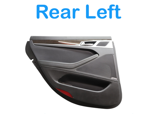 15-17 Hyundai Genesis G80 Rear Left Driver Side Interior Door Trim Panel Oem