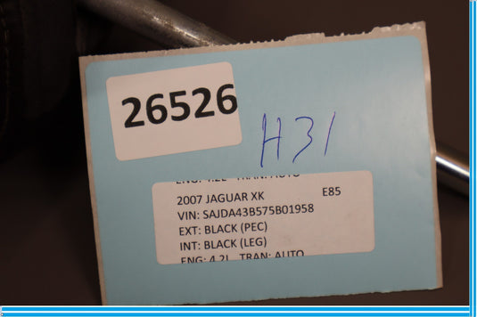 07-15 Jaguar XK XKR Left Driver Side Upper Seat Headrest Head Rest Black Oem
