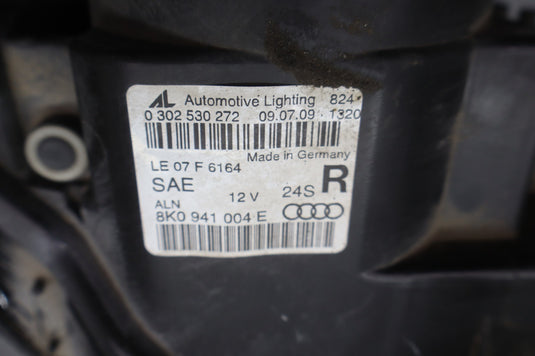 09-12 AUDI A4 A4 Quattro Front Right Passenger Side Headlight Light Lamp Oem