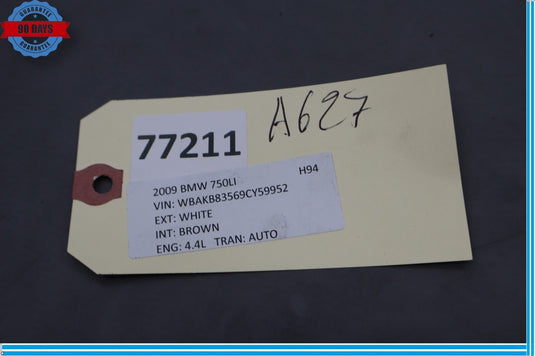 09-15 BMW 750i 750Li Front Left Driver Side Seat Trim Cover Panel Oem