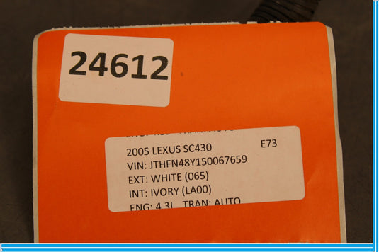 02-10 Lexus SC430 A/C AC Air Condition HVAC Suction Hose Pipe Tube Oem